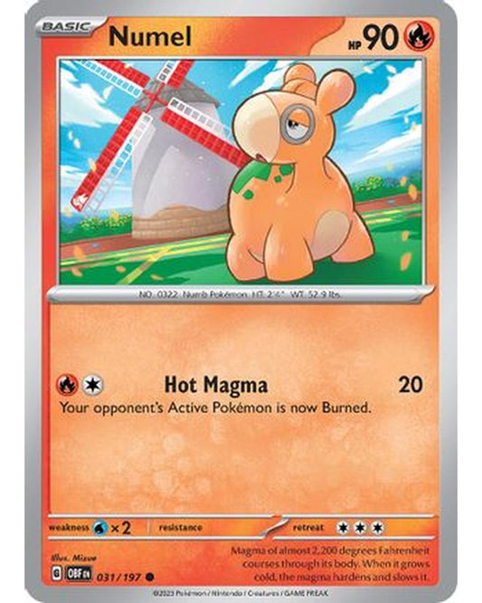 Numel 031/197  SV03 Obsidian Flames - Common