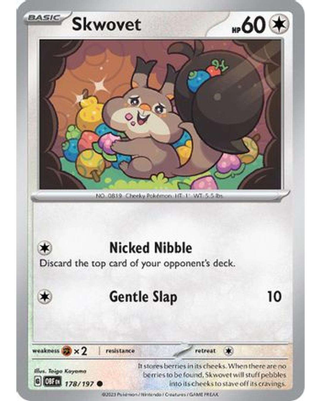 Skwovet 178/197  SV03 Obsidian Flames - Common