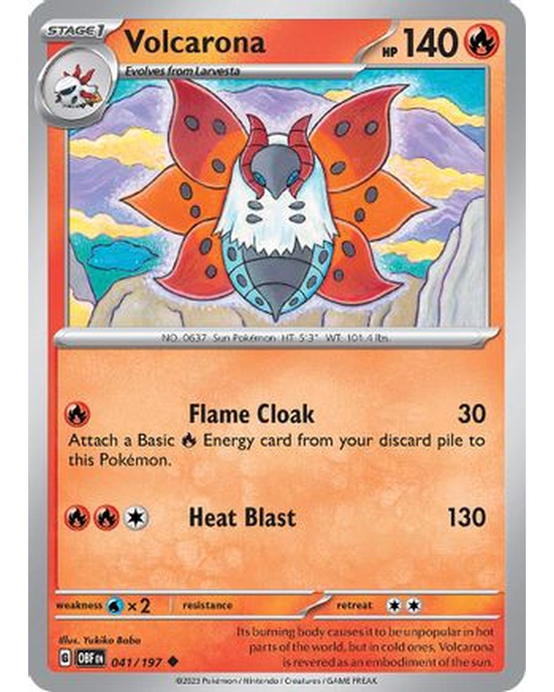 Volcarona 041/197  SV03 Obsidian Flames - Uncommon