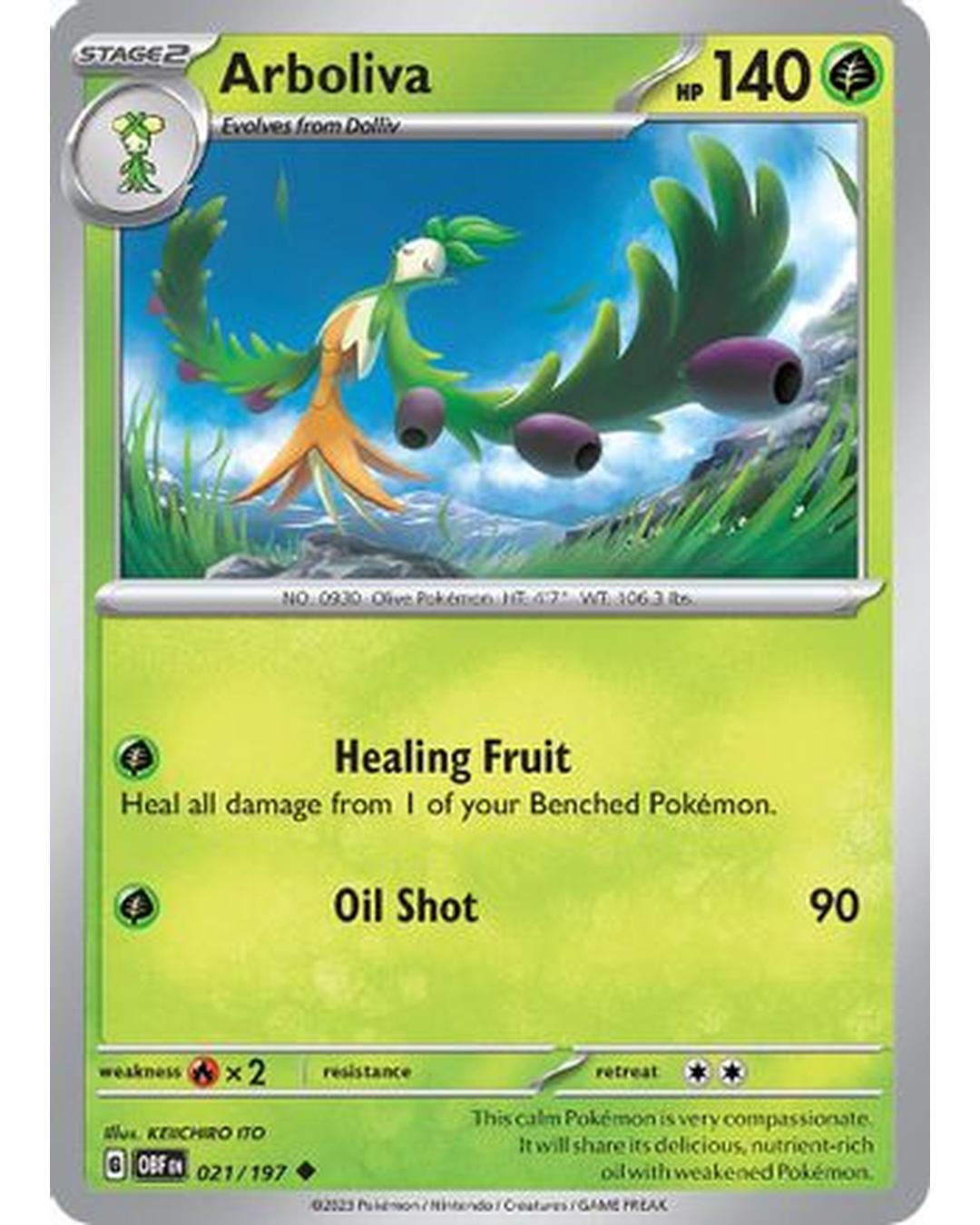 Arboliva 021/197  SV03 Obsidian Flames - Uncommon