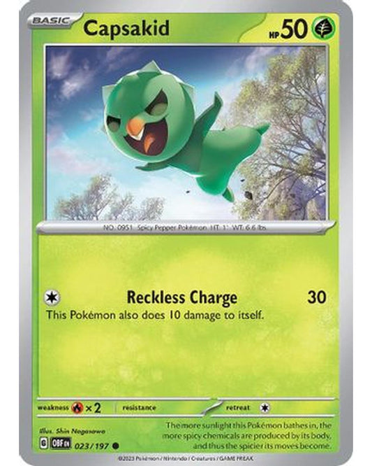 Capsakid 023/197  SV03 Obsidian Flames - Common