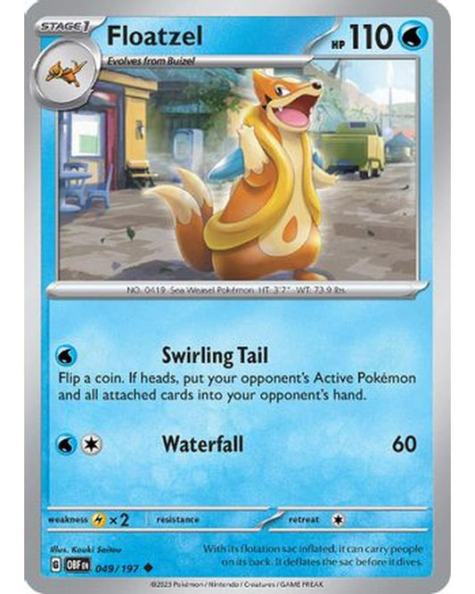 Floatzel 049/197  SV03 Obsidian Flames - Uncommon