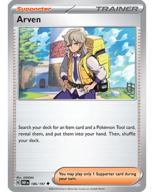 Arven 186/197  SV03 Obsidian Flames - Uncommon