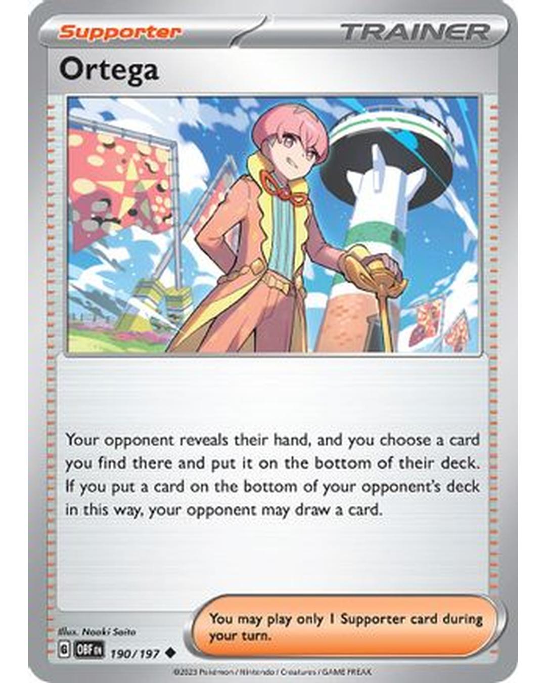 Ortega 190/197  SV03 Obsidian Flames - Uncommon