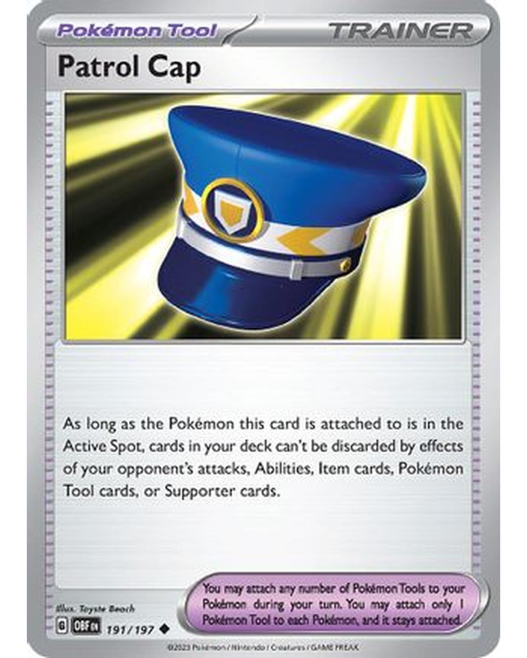 Patrol Cap 191/197  SV03 Obsidian Flames - Uncommon