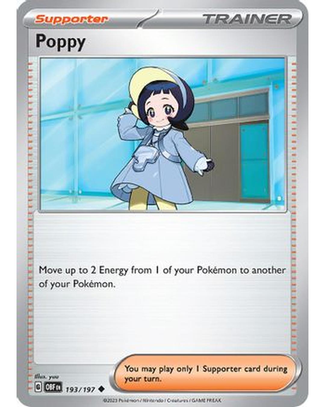 Poppy 193/197  SV03 Obsidian Flames - Uncommon