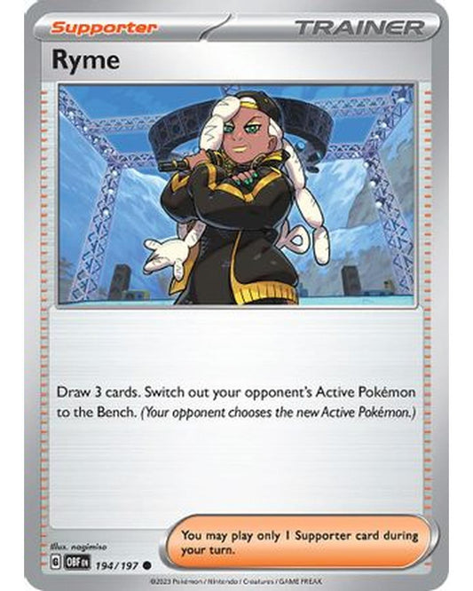 Ryme 194/197  SV03 Obsidian Flames - Common