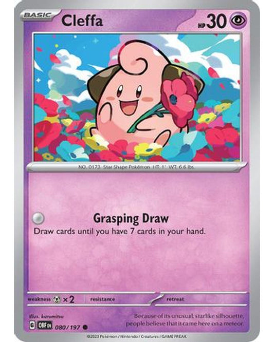 Cleffa 080/197  SV03 Obsidian Flames - Common