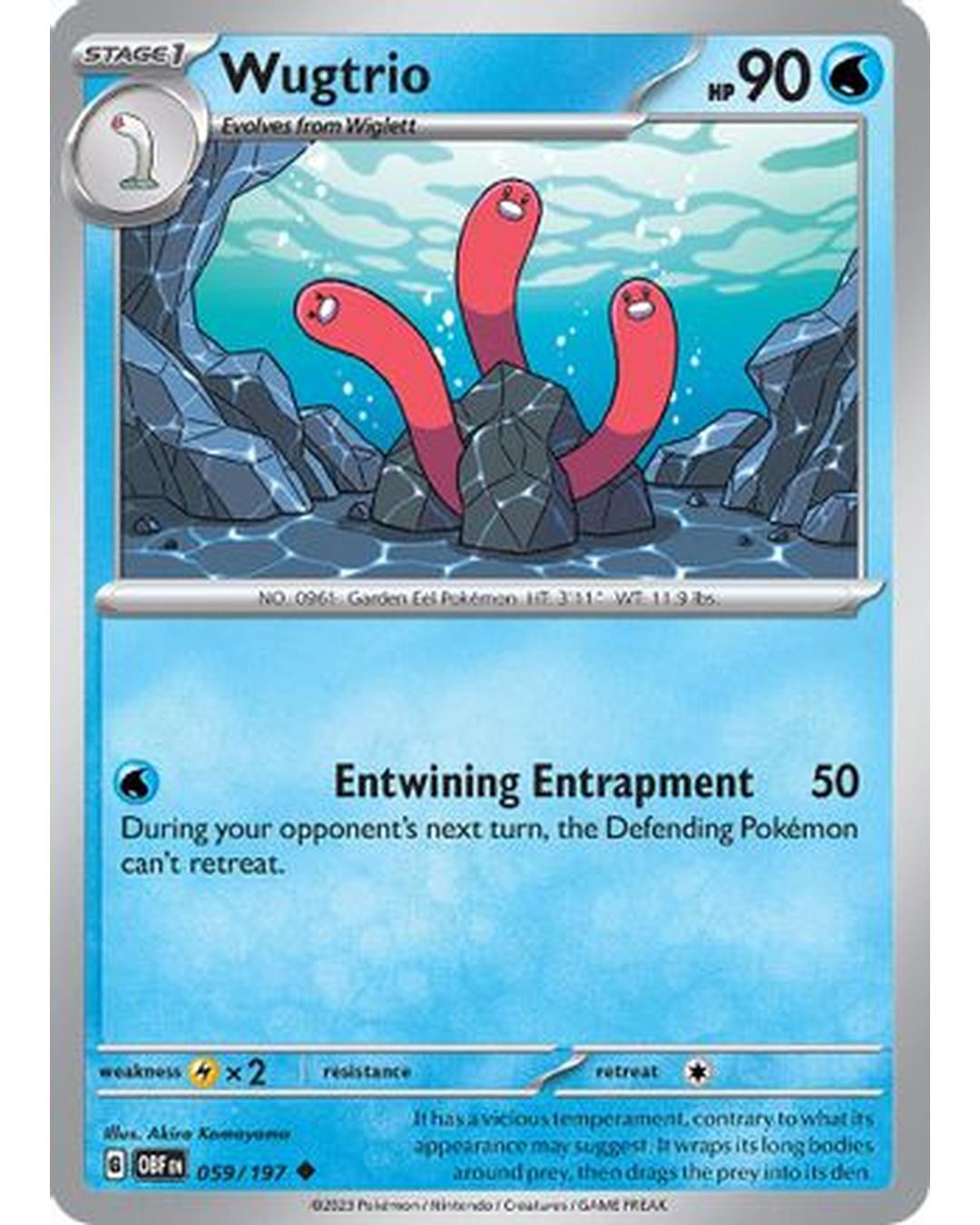 Wugtrio 059/197  SV03 Obsidian Flames - Uncommon