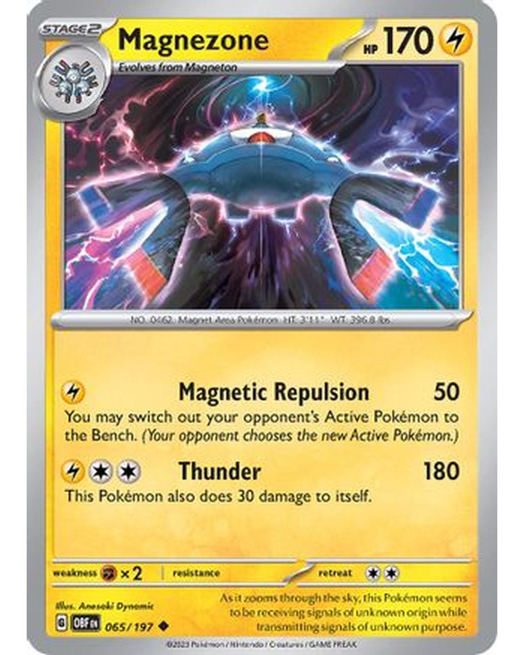 Magnezone 065/197  - Reverse Holofoil SV03 Obsidian Flames - Uncommon