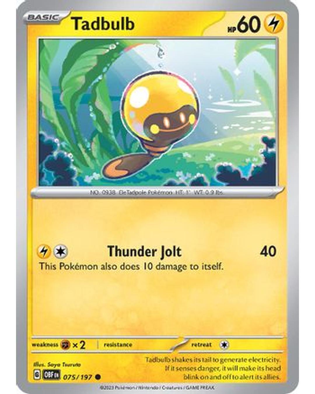 Tadbulb 075/197 075/197  SV03 Obsidian Flames - Common