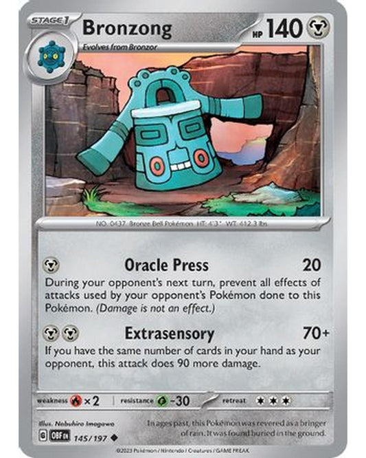 Bronzong 145/197  SV03 Obsidian Flames - Uncommon