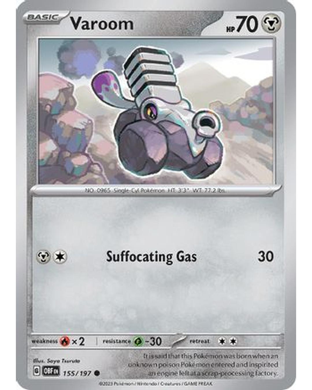 Varoom 155/197  SV03 Obsidian Flames - Common