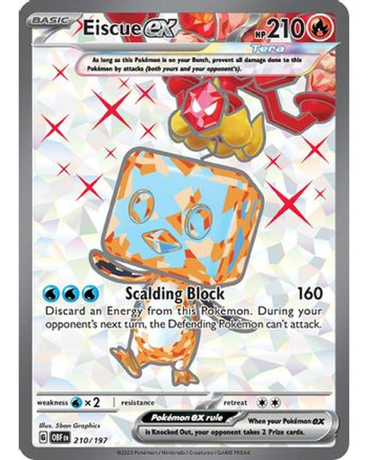 Eiscue ex 210/197  - Holofoil SV03 Obsidian Flames - Ultra Rare