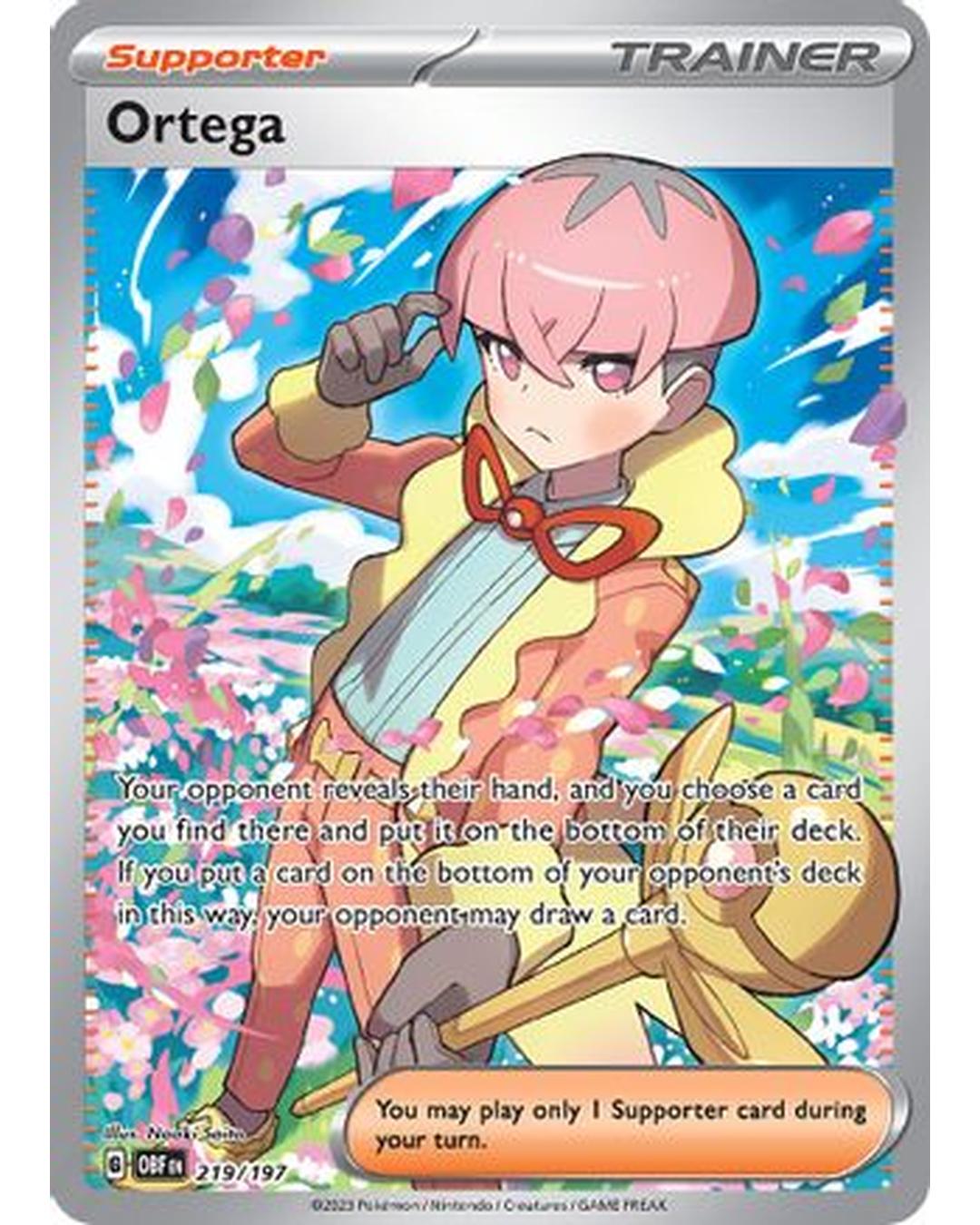 Ortega 219/197  - Holofoil SV03 Obsidian Flames - Ultra Rare