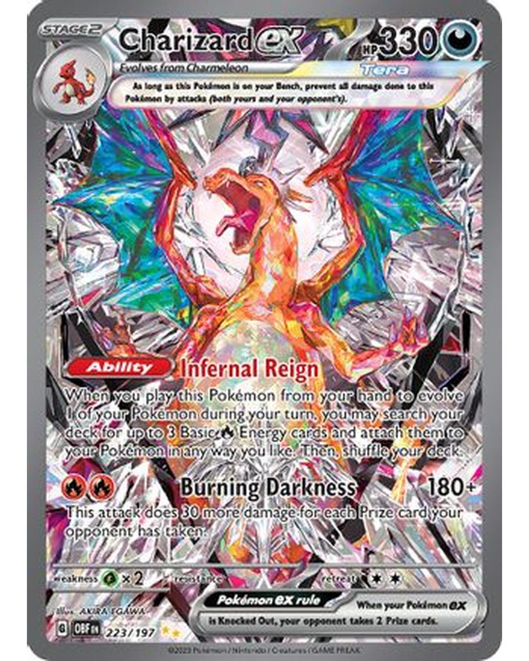Charizard ex 223/197  - Holofoil SV03 Obsidian Flames - Special Illustration Rare