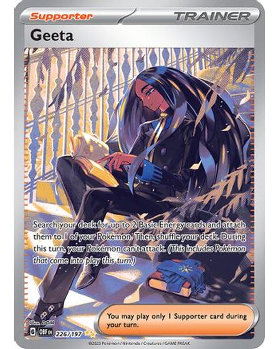 Geeta 226/197  - Holofoil SV03 Obsidian Flames - Special Illustration Rare