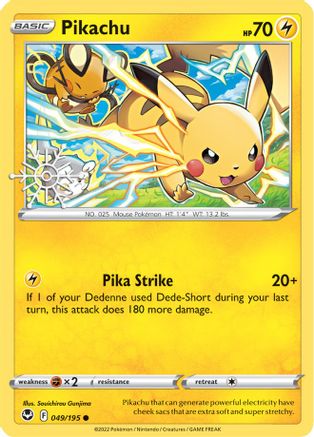 Pikachu 049/195  - Holofoil Miscellaneous Cards & Products - Common