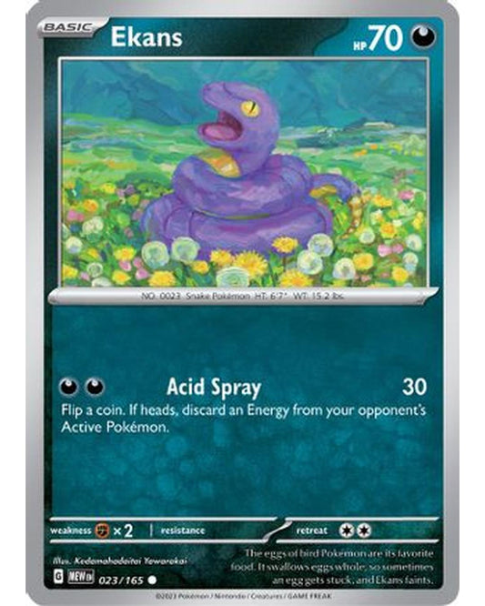 Ekans 023/165  SV Scarlet & Violet 151 - Common