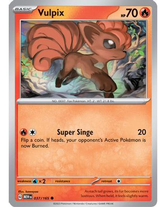 Vulpix 037/165  SV Scarlet & Violet 151 - Common