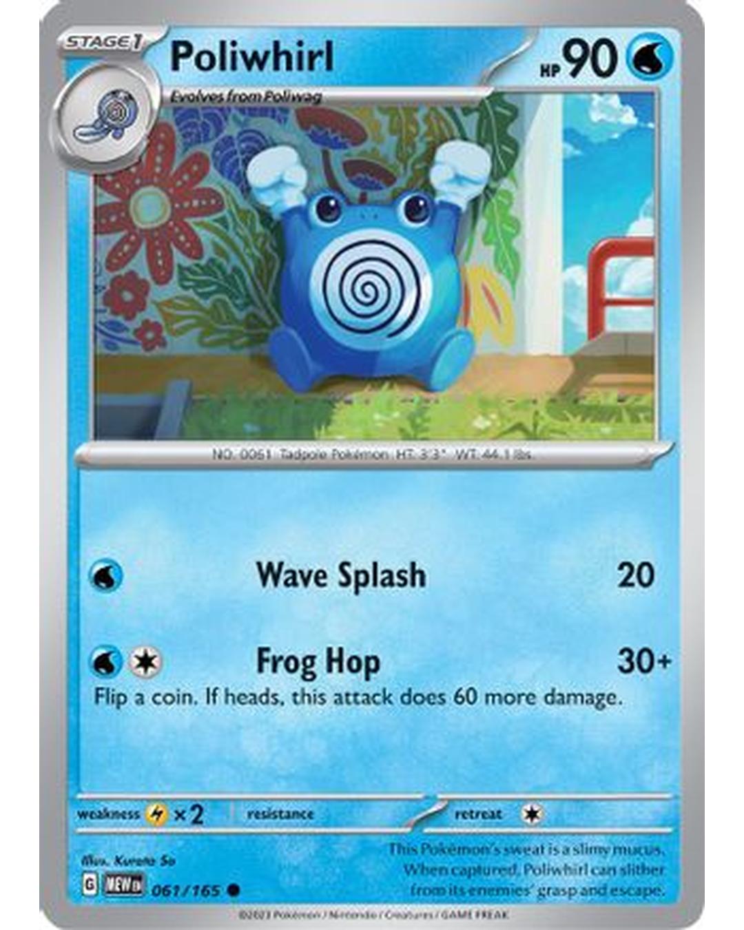 Poliwhirl 061/165  SV Scarlet & Violet 151 - Common