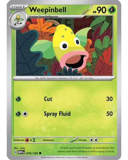 Weepinbell 070/165  SV Scarlet & Violet 151 - Common