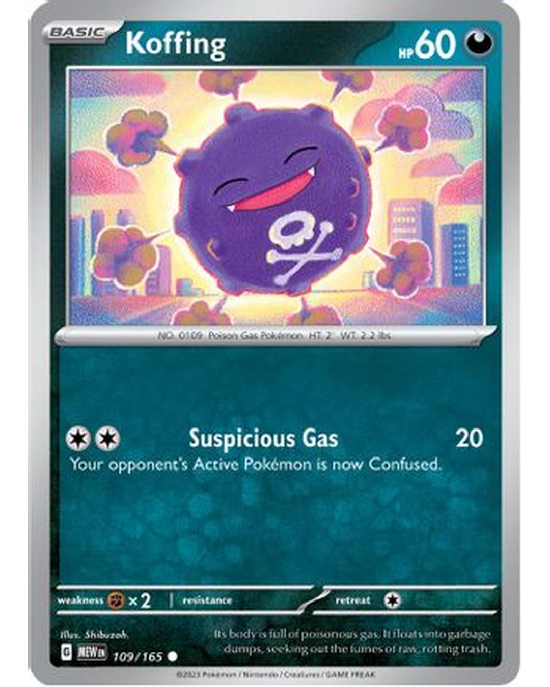 Koffing 109/165  SV Scarlet & Violet 151 - Common