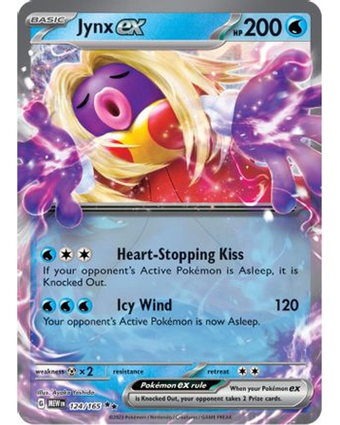 Jynx ex 124/165  - Holofoil SV Scarlet & Violet 151 - Double Rare