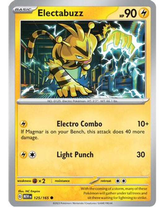 Electabuzz 125/165  SV Scarlet & Violet 151 - Common