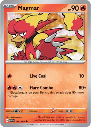 Magmar 126/165  SV Scarlet & Violet 151 - Common