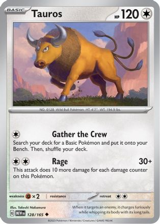 Tauros 128/165  SV Scarlet & Violet 151 - Uncommon