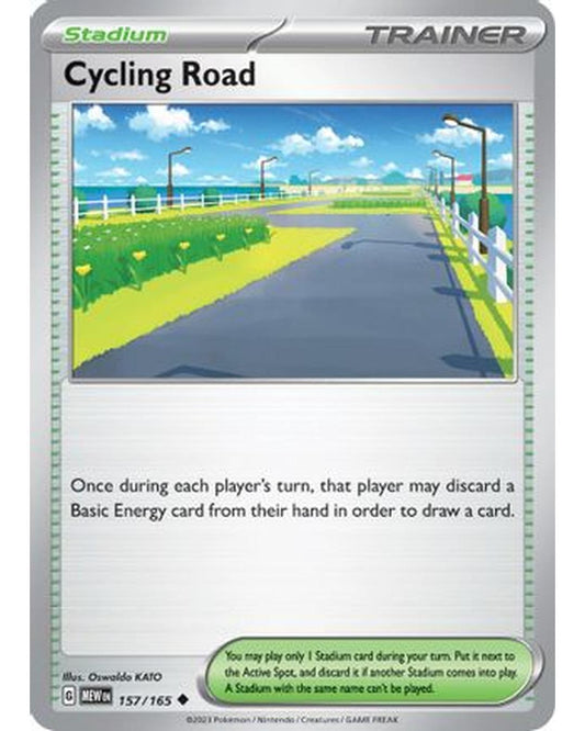 Cycling Road 157/165  - Reverse Holofoil SV Scarlet & Violet 151 - Uncommon