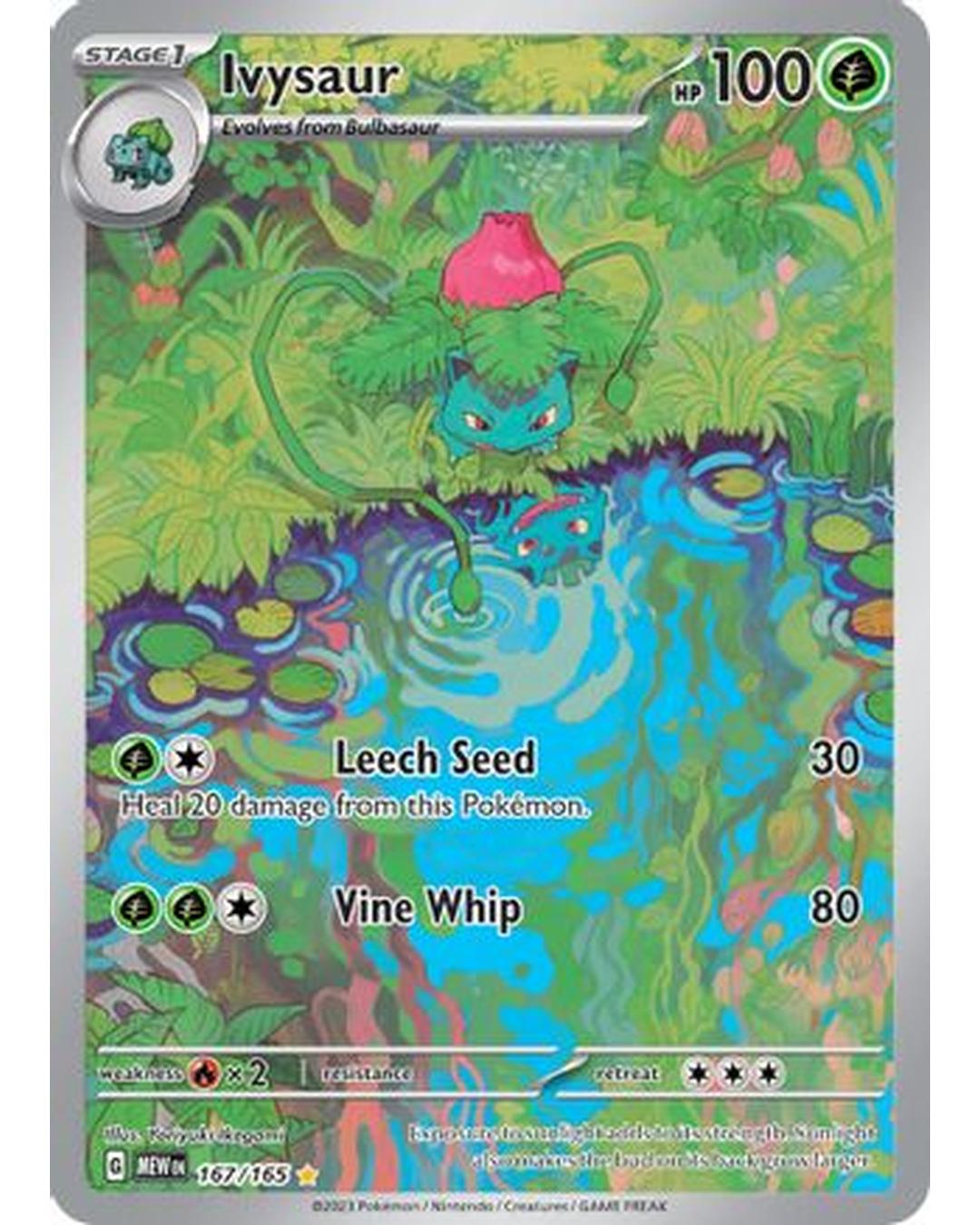 Ivysaur 167/165  - Holofoil SV Scarlet & Violet 151 - Illustration Rare