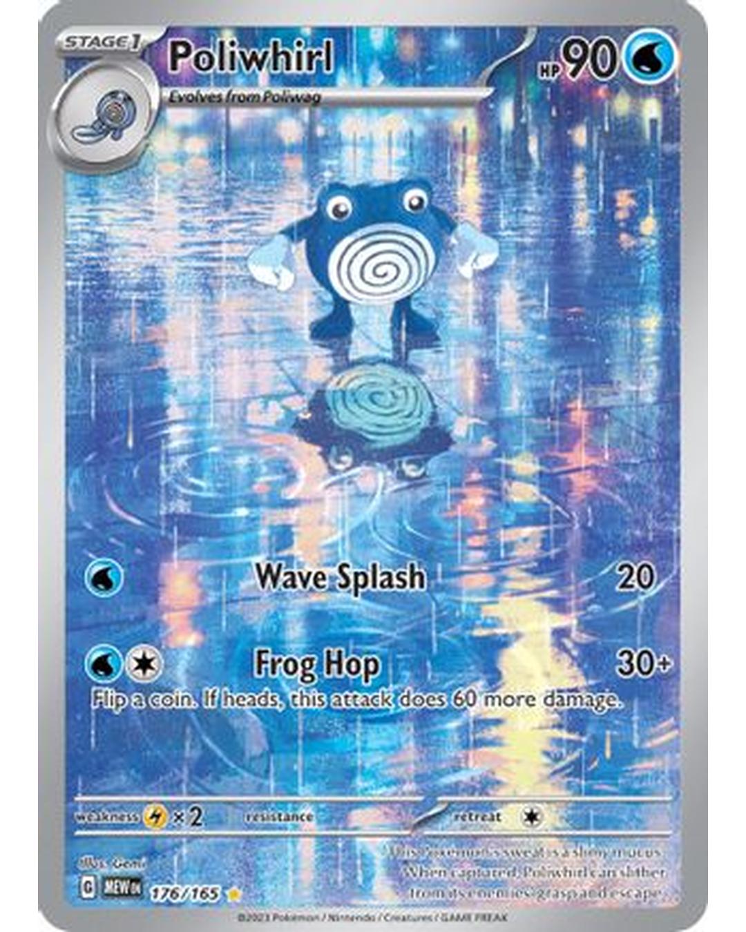 Poliwhirl 176/165  - Holofoil SV Scarlet & Violet 151 - Illustration Rare