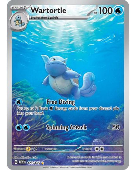 Wartortle 171/165  - Holofoil SV Scarlet & Violet 151 - Illustration Rare