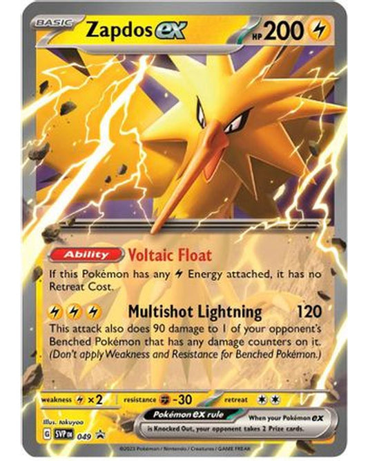 Zapdos ex 049  - Holofoil SV Scarlet & Violet Promo Cards - Promo