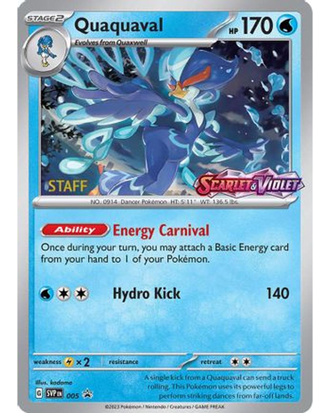 Quaquaval 005  - Holofoil SV Scarlet & Violet Promo Cards - Promo