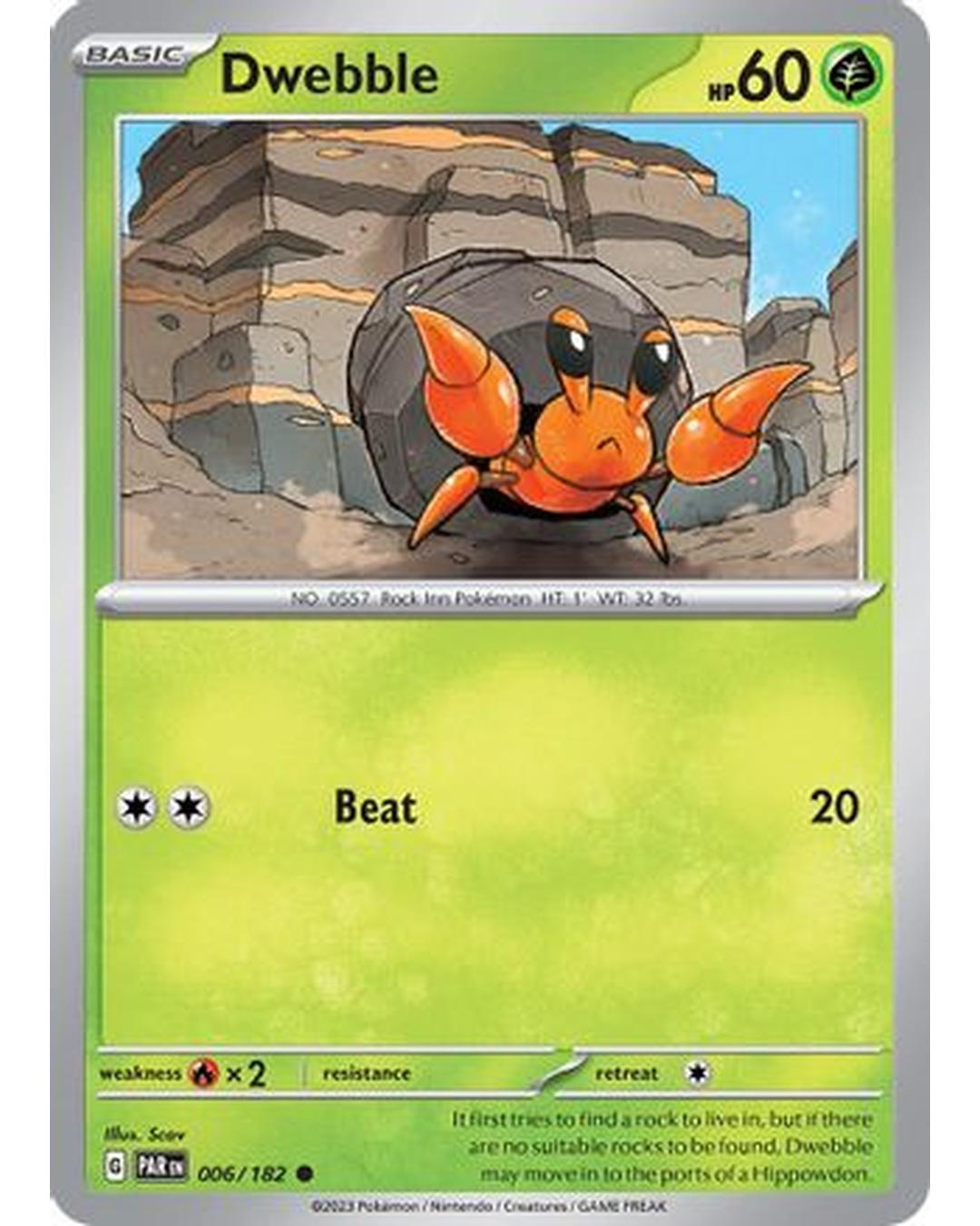 Dwebble 006/182  SV04 Paradox Rift - Common