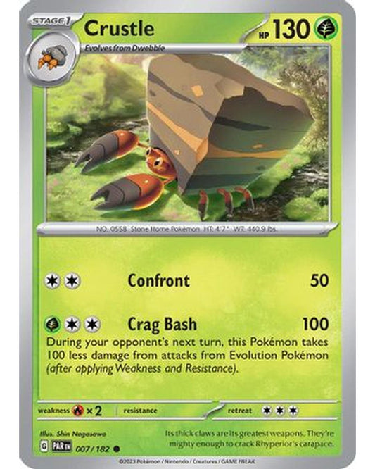 Crustle 007/182  - Reverse Holofoil SV04 Paradox Rift - Common
