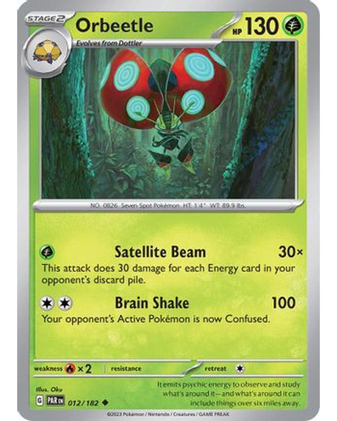 Orbeetle 012/182  SV04 Paradox Rift - Uncommon