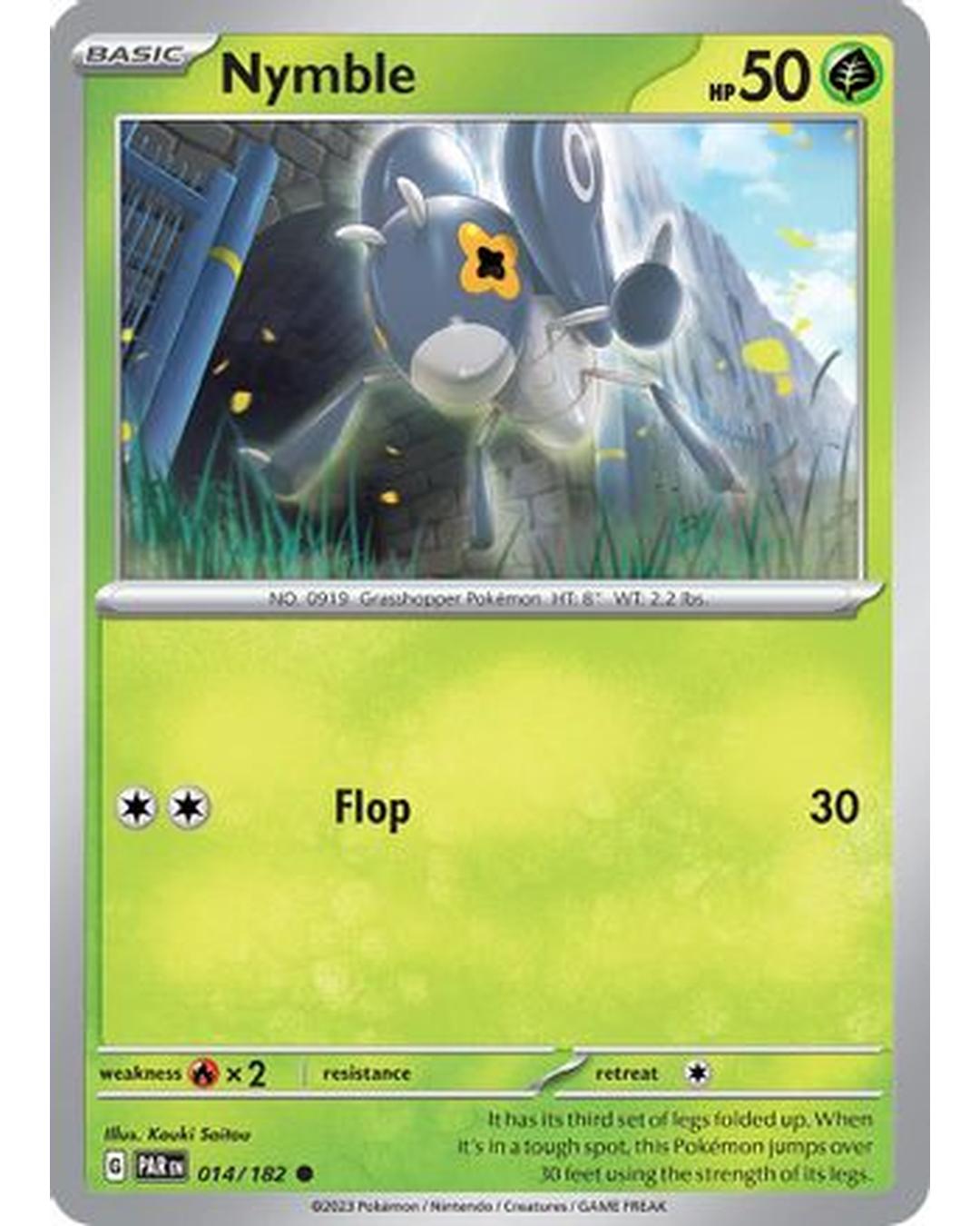 Nymble 014/182  - Reverse Holofoil SV04 Paradox Rift - Common