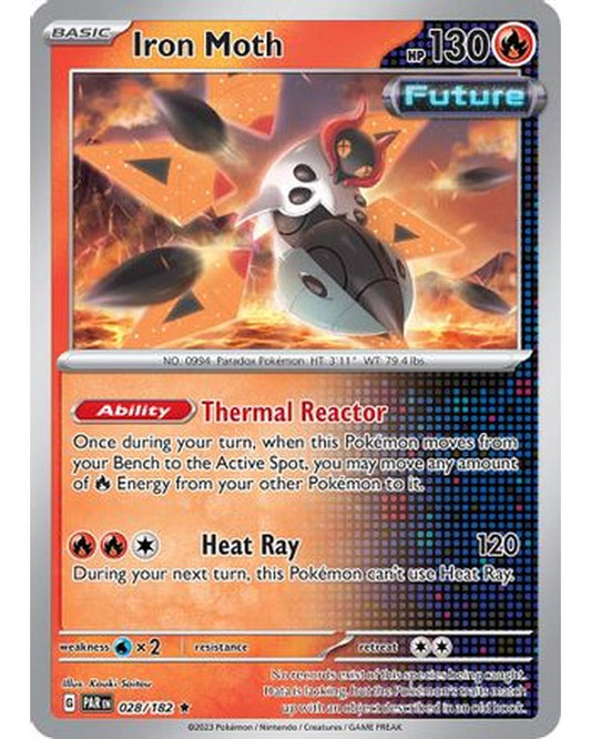 Iron Moth 028/182  - Reverse Holofoil SV04 Paradox Rift - Rare