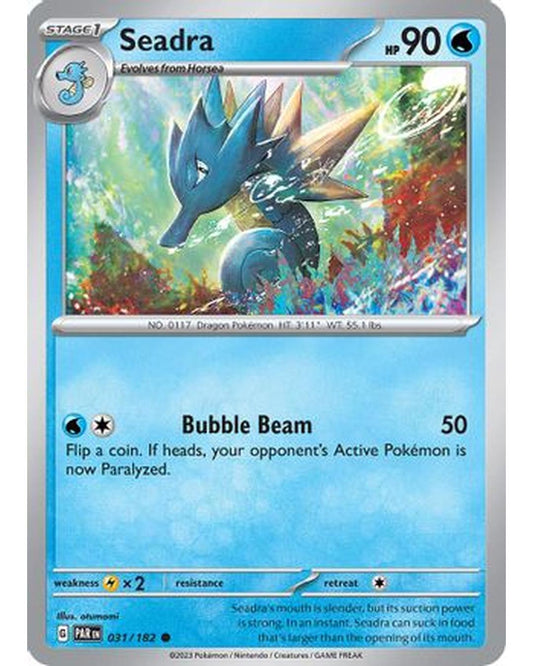 Seadra 031/182  - Reverse Holofoil SV04 Paradox Rift - Common