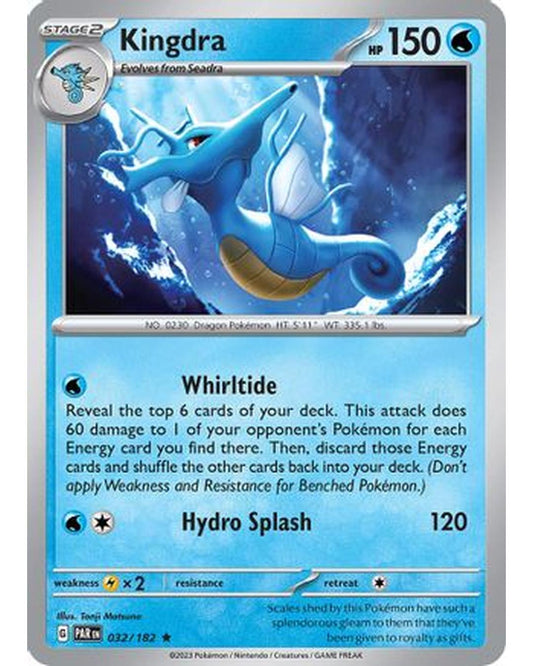 Kingdra 032/182  - Holofoil SV04 Paradox Rift - Rare