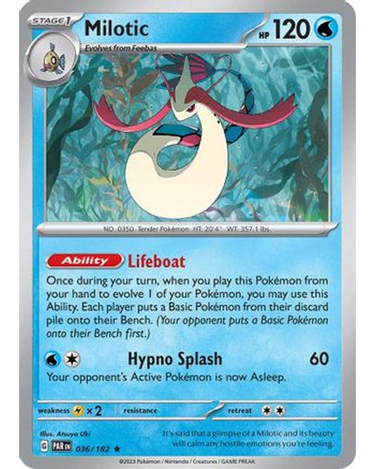 Milotic 036/182  - Holofoil SV04 Paradox Rift - Rare