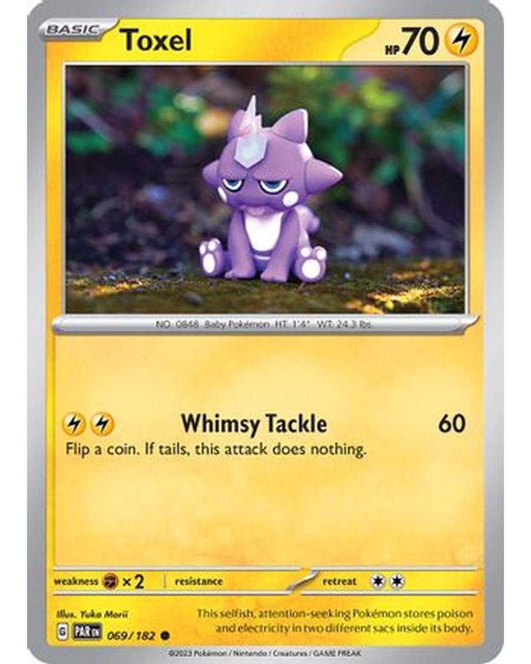 Toxel 069/182  - Reverse Holofoil SV04 Paradox Rift - Common