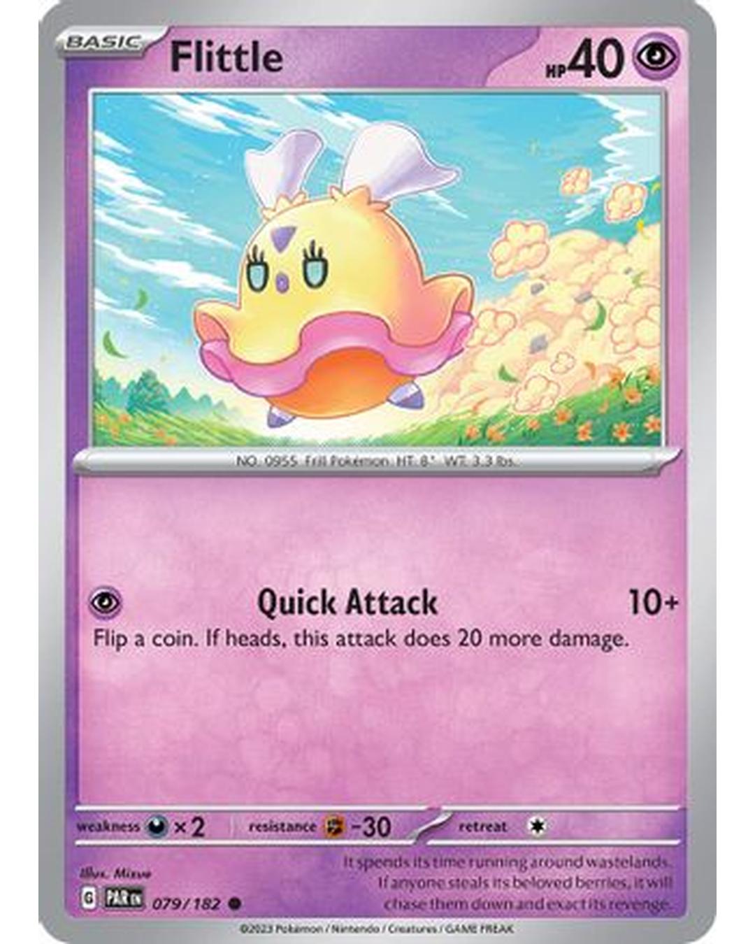 Flittle 079/182  - Reverse Holofoil SV04 Paradox Rift - Common