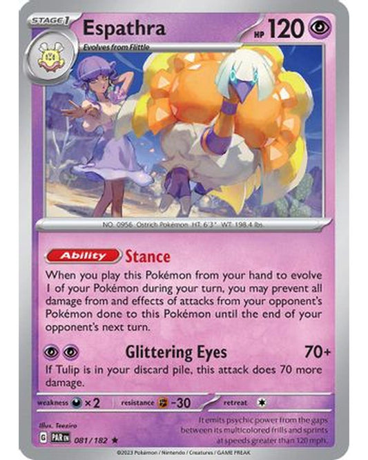Espathra 081/182  - Holofoil SV04 Paradox Rift - Rare