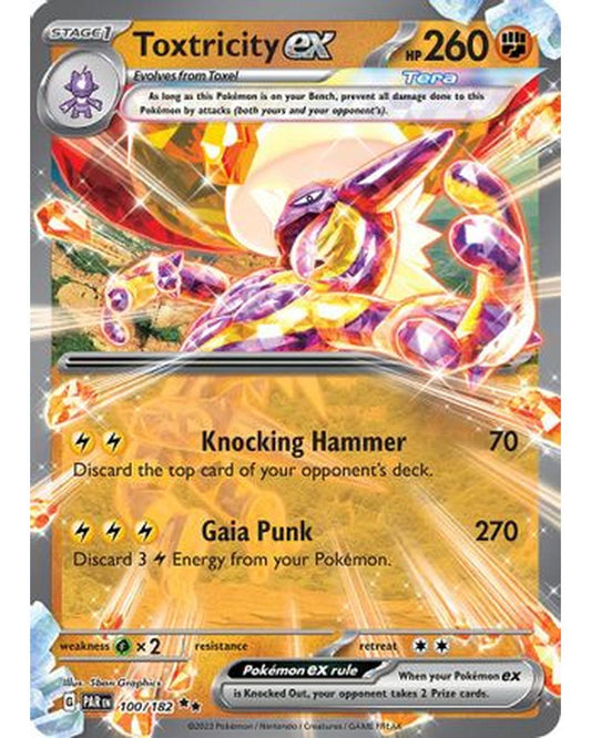 Toxtricity ex 100/182  - Holofoil SV04 Paradox Rift - Double Rare