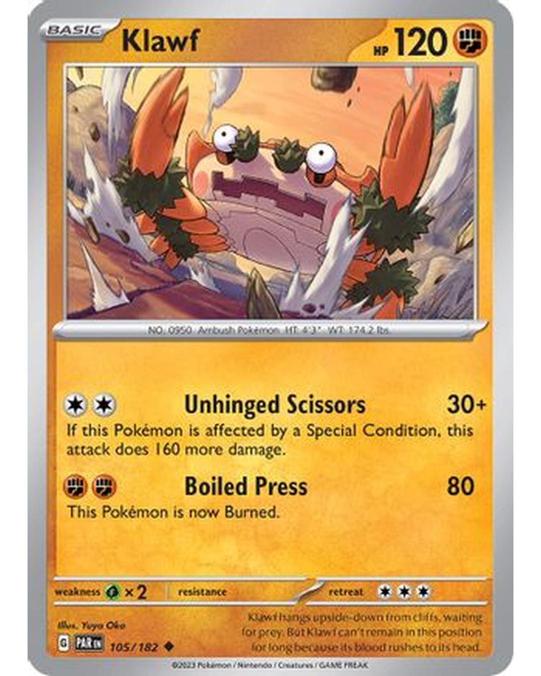 Klawf 105/182  SV04 Paradox Rift - Uncommon